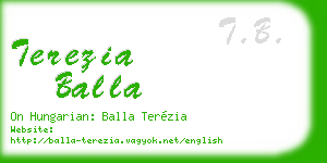 terezia balla business card